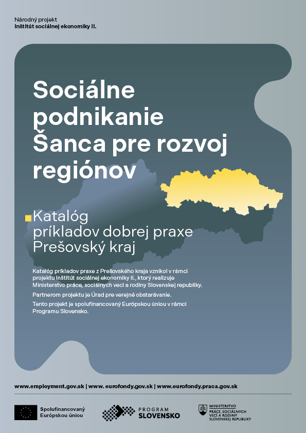 Titulná strana Katalógu príkladov dobrej praxe z Prešovského kraja